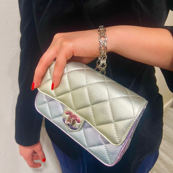 🔥🔥Chanel Iridescent Metallic Clutch - Picture 3 of 15